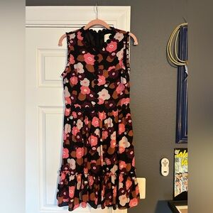 Kate Spade Black and Pink Floral Dress